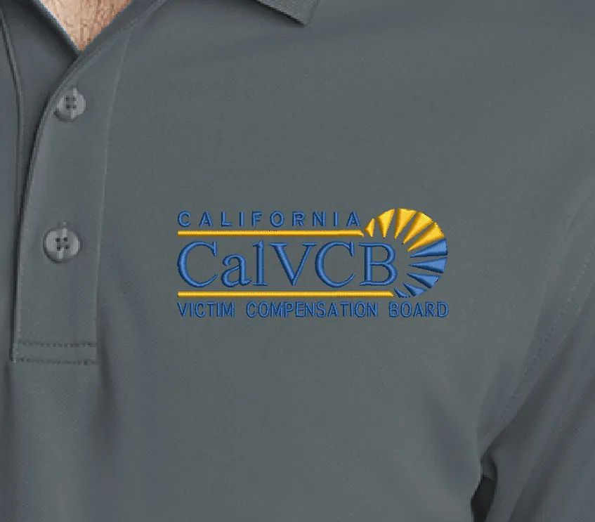 CalVCB California Victim Compensation Board - Custom Embroidered Dry Zone UV Micro-Mesh Polo. K110