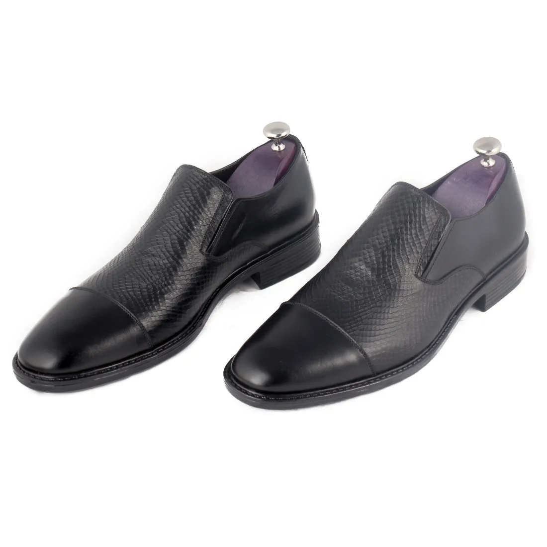 Formal shoes / 100% genuine leather -black -8135