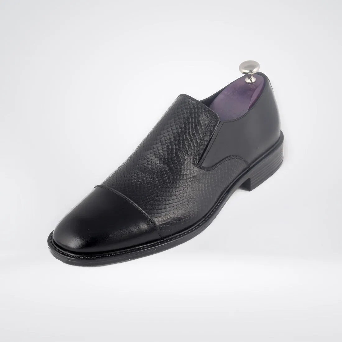 Formal shoes / 100% genuine leather -black -8135