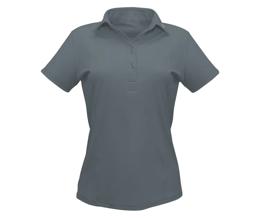 Grey Designer Polo Shirt Women