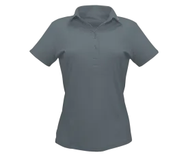 Grey Designer Polo Shirt Women