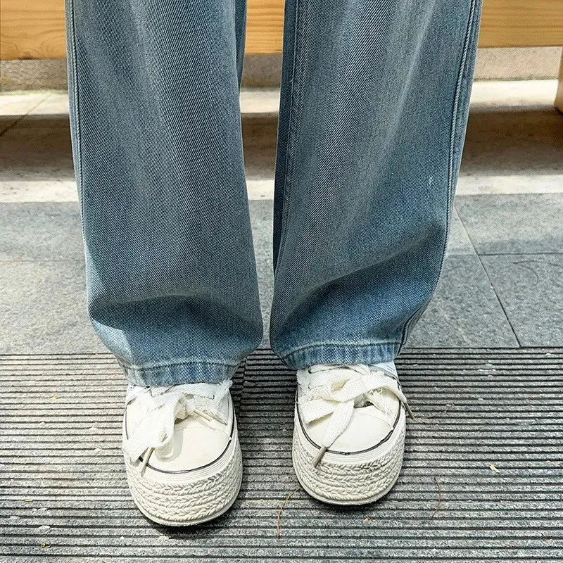 Loose High Waist Straight Fashion Denim Jeans