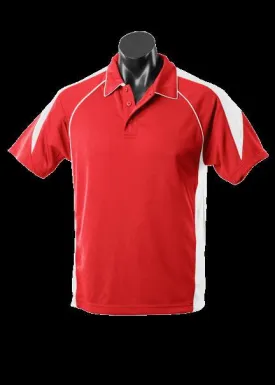 Mens Premier Polo Red/White
